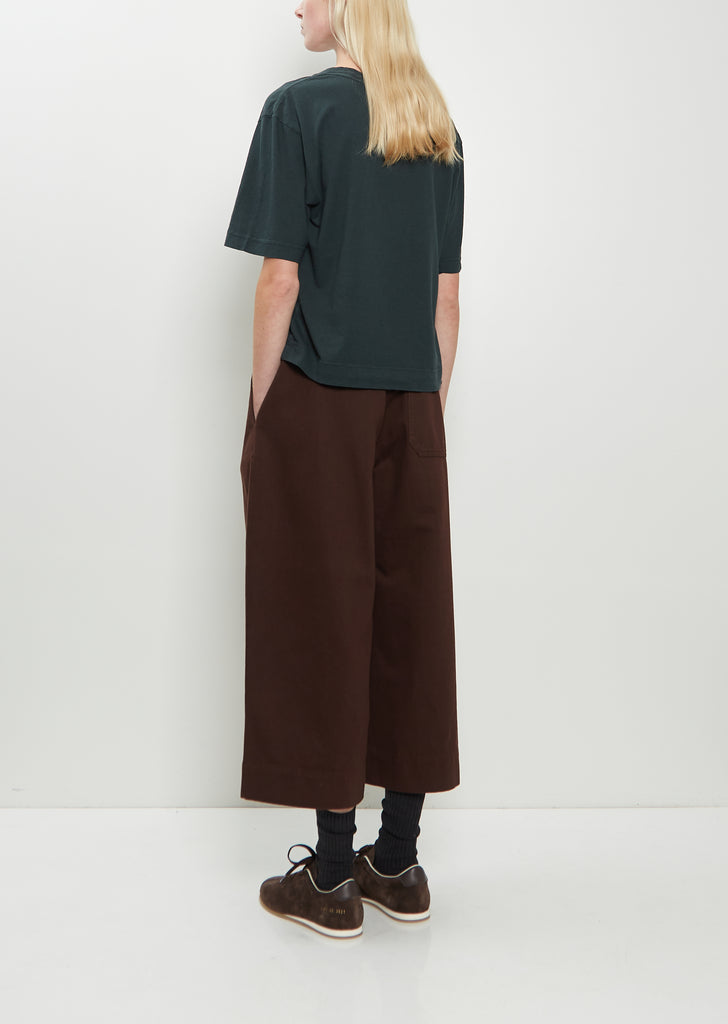Simple Cotton Linen T-Shirt — Algae