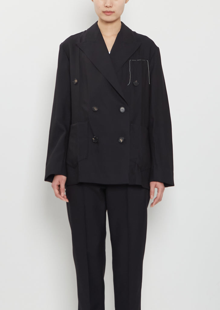 Origami Wool Blend Jacket Rubelia