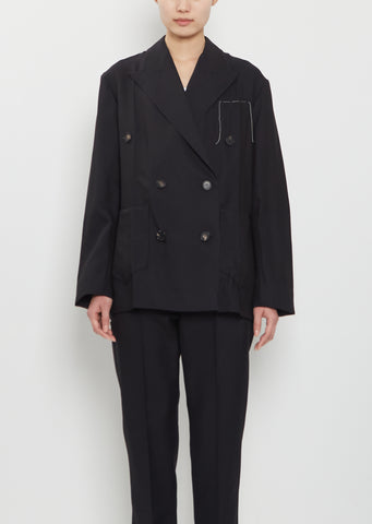 Origami Wool Blend Jacket Rubelia