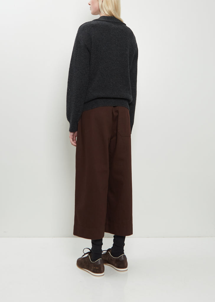 3-Button Wool Polo