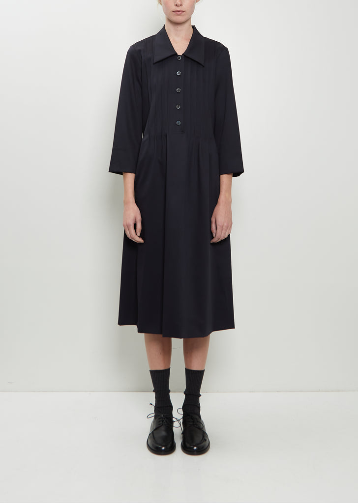 Back Tie Wool Dress