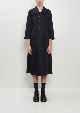 Back Tie Wool Dress