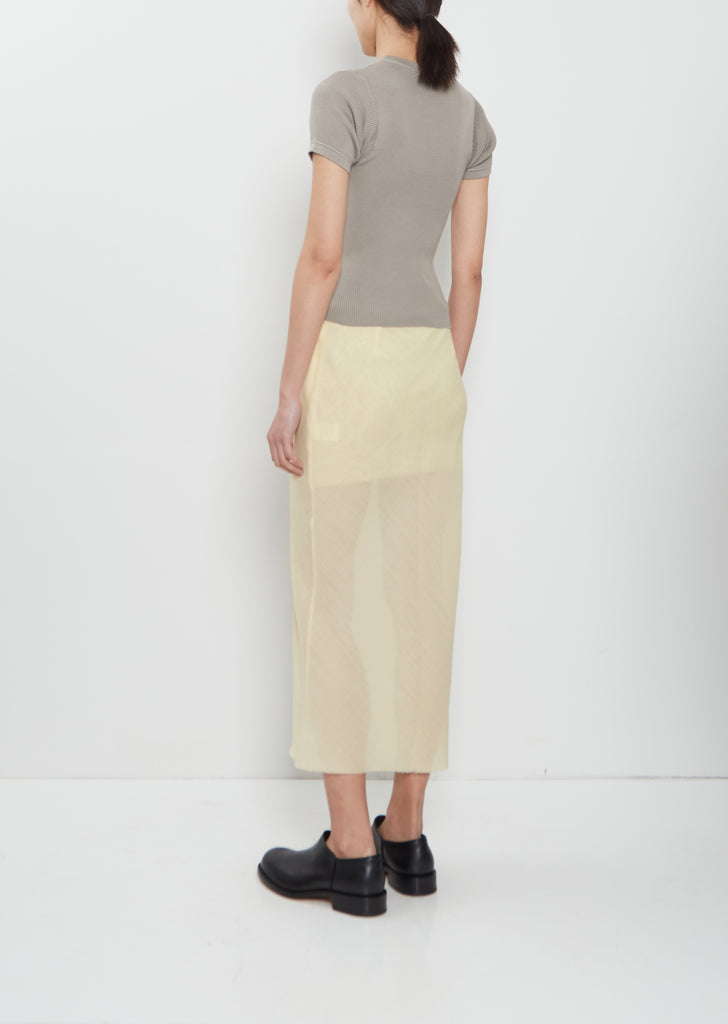 Wool Bias-Cut Skirt