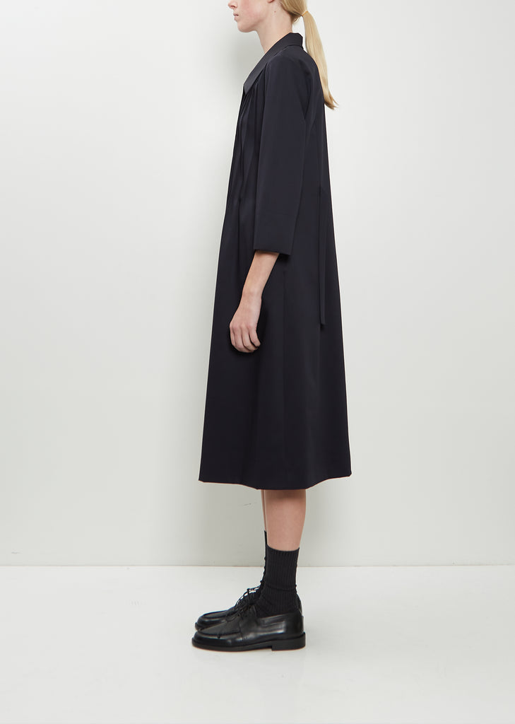 Back Tie Wool Dress