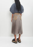 Cotton Poly Denim Mix Skirt