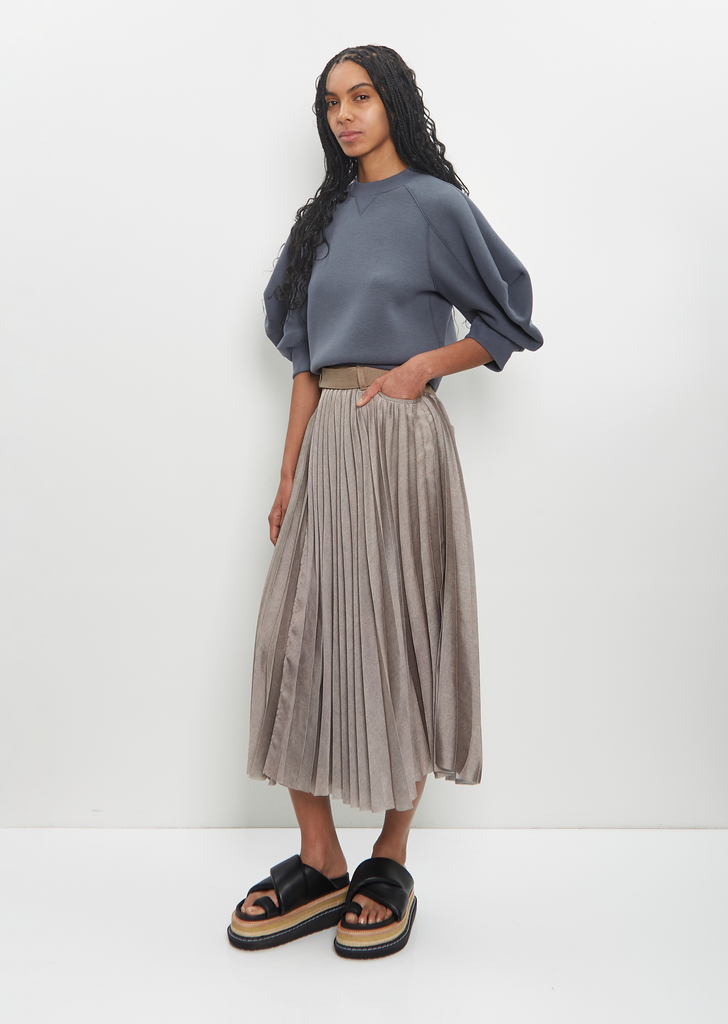 Cotton Poly Denim Mix Skirt