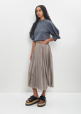 Cotton Poly Denim Mix Skirt