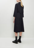 Back Tie Wool Dress