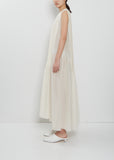 Sheer Cotton Silk Pleat Dress