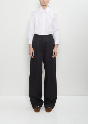 Cotton Portias Pants — Black