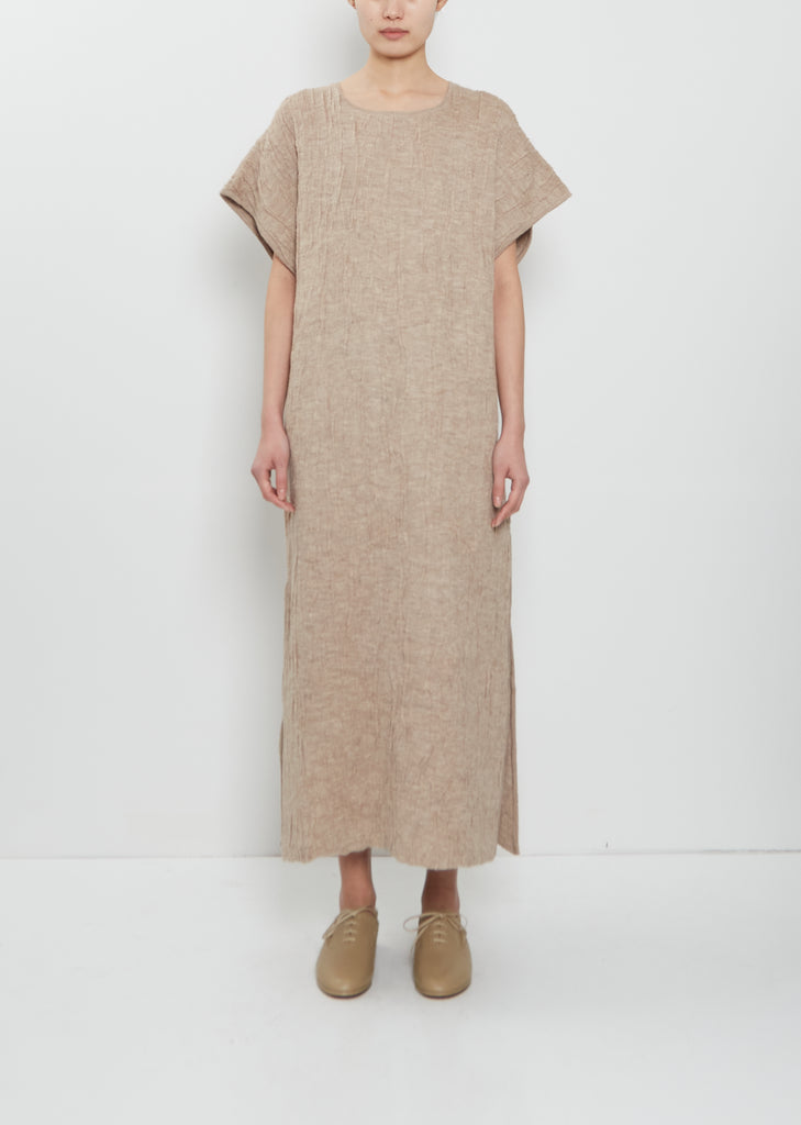 Alpaca Silk Gauze Caftan Dress