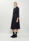 Back Tie Wool Dress