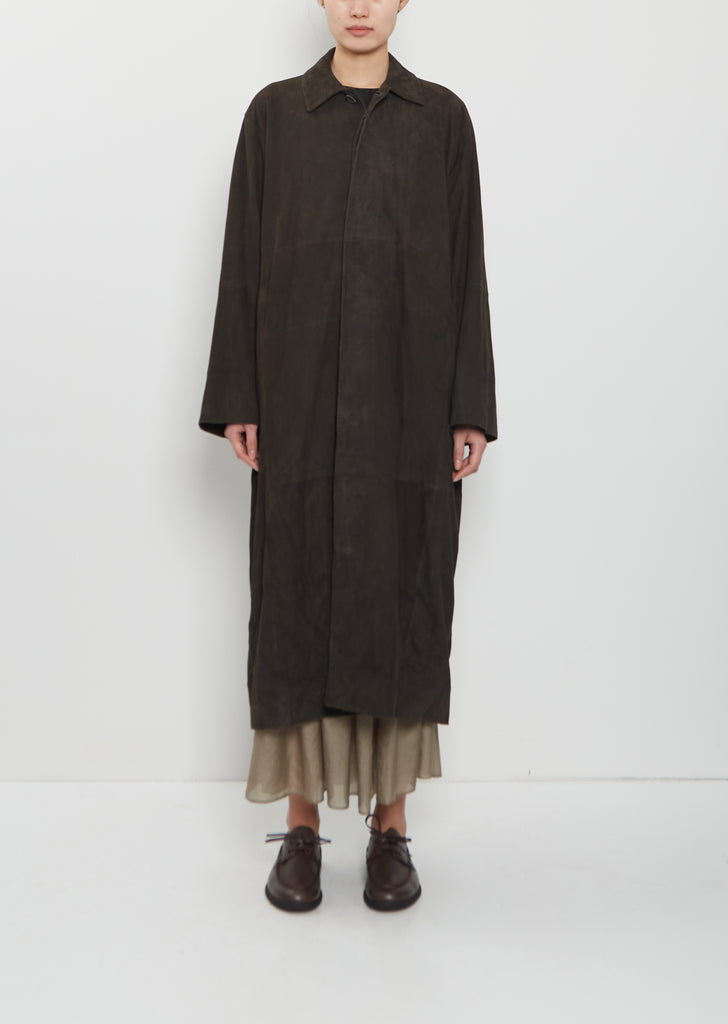 Suede Car Coat