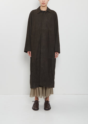 Suede Car Coat