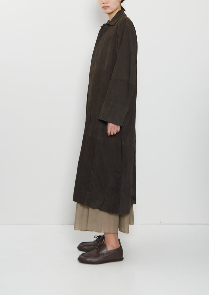 Suede Car Coat