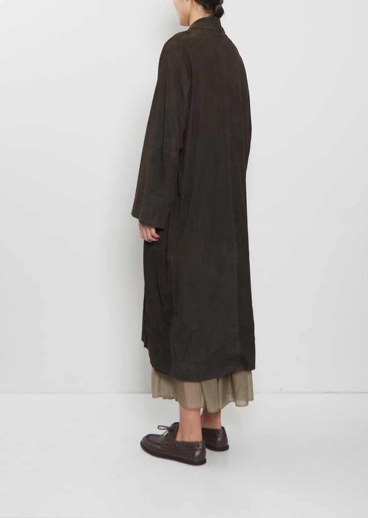 Suede Car Coat