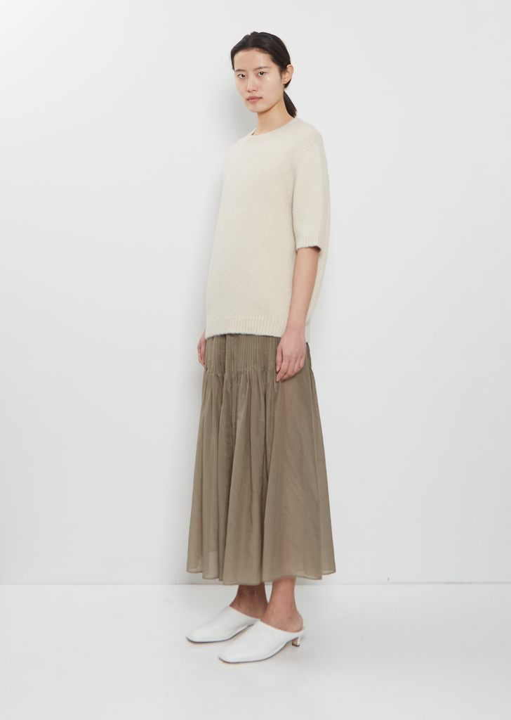 Loft Alpaca Cotton Crewneck Top — Vintage