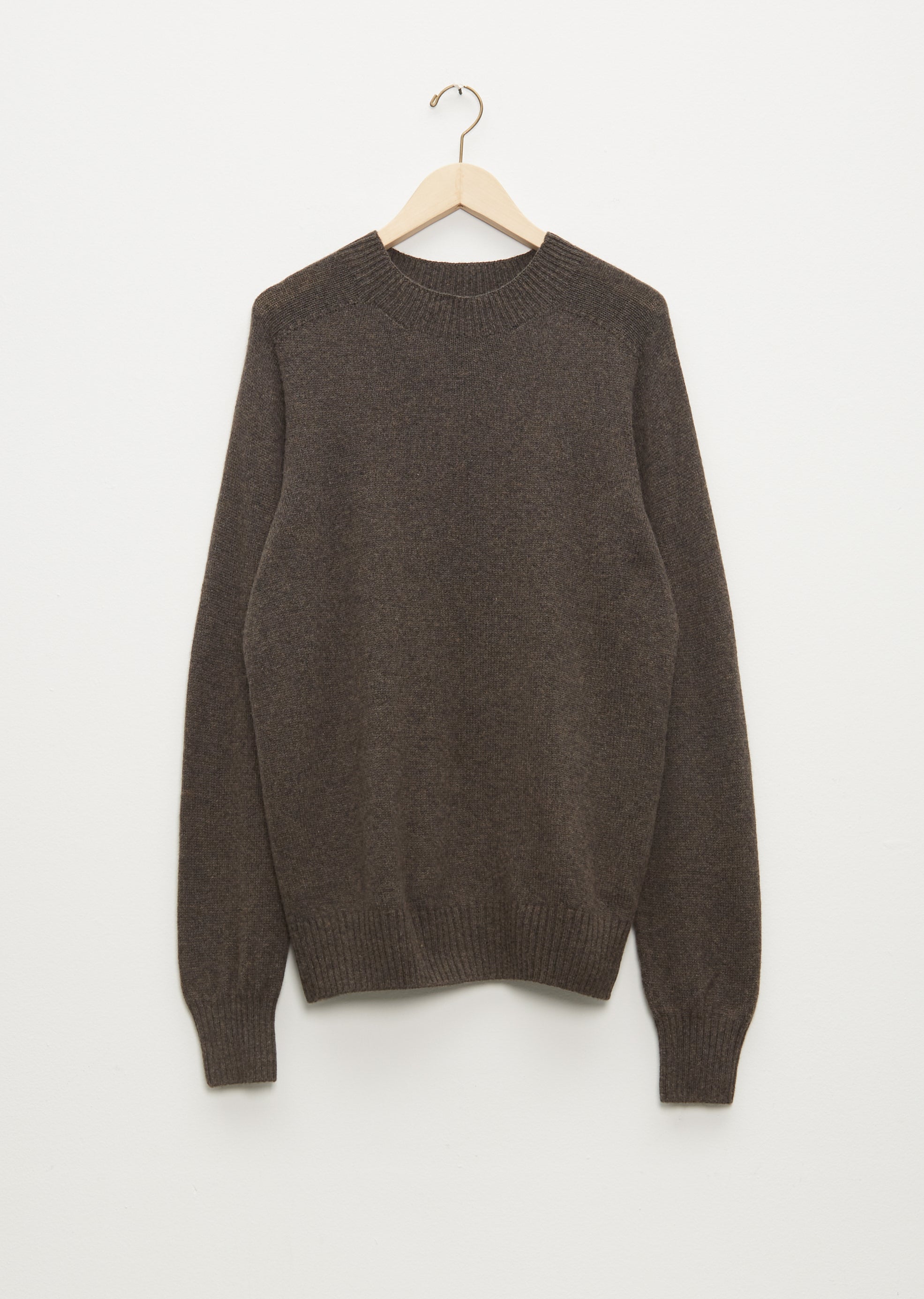 Saddle Crew Sweater Soft Camel Hair – La Garçonne