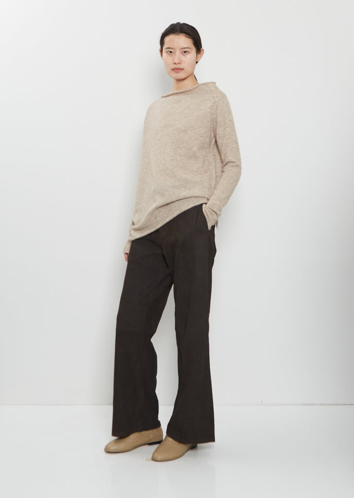 Askew Alpaca Boatneck — Oatmeal
