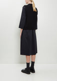 English Rib Pullover Merino Wool Vest — Black