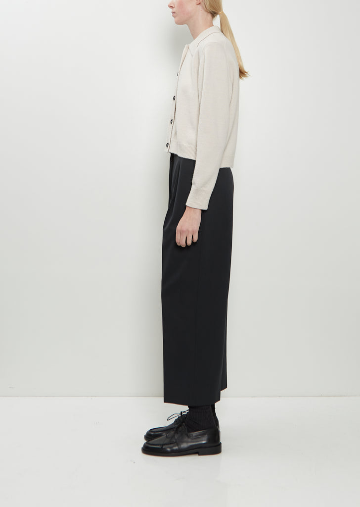 Cardigan Merino Wool Jacket — Ecru
