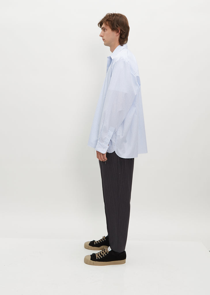 Pocket Shirt — Blue/White Stripe