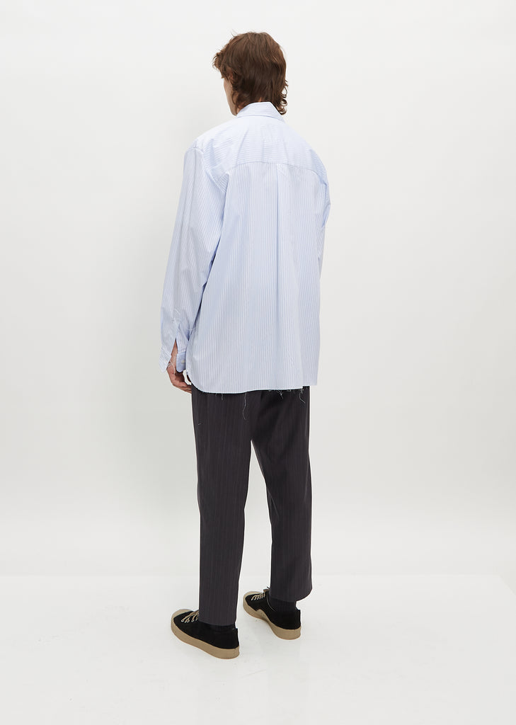 Pocket Shirt — Blue/White Stripe