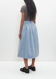 Wool Linen Elevation Sashinko Down Skirt