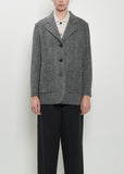 Reaxed Three Button Wool Jacket