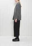 Reaxed Three Button Wool Jacket