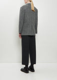 Reaxed Three Button Wool Jacket