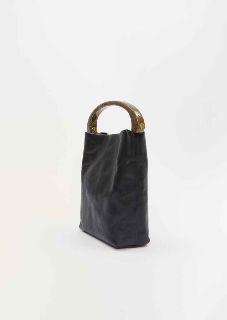 Leather Vertical Crisp Bag