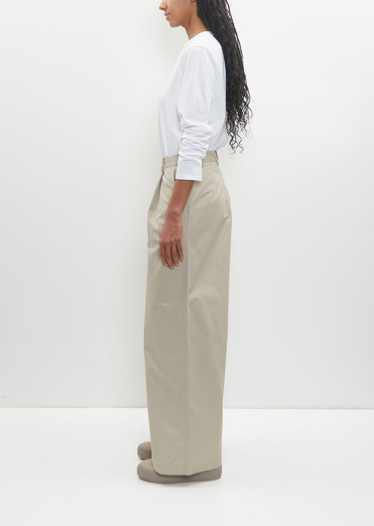 Cotton Darted Pants — Sand