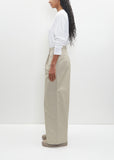 Cotton Pasadena Pleated Trouser — Sand