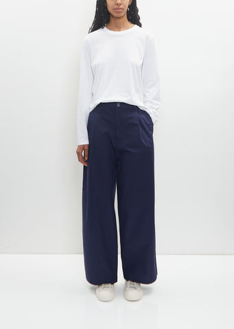 Cotton Pasadena Pleated Trouser — Sailor