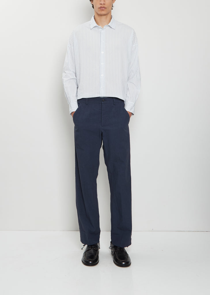 Andrew Cotton Pants — Navy