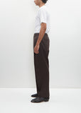 Two Tuck Easy Trousers — Grey Khaki