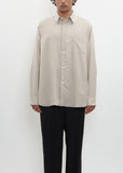 Cotton Silk Oversized Regular Collar Shirt