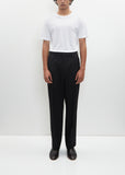 Two Tuck Easy Trousers — Black