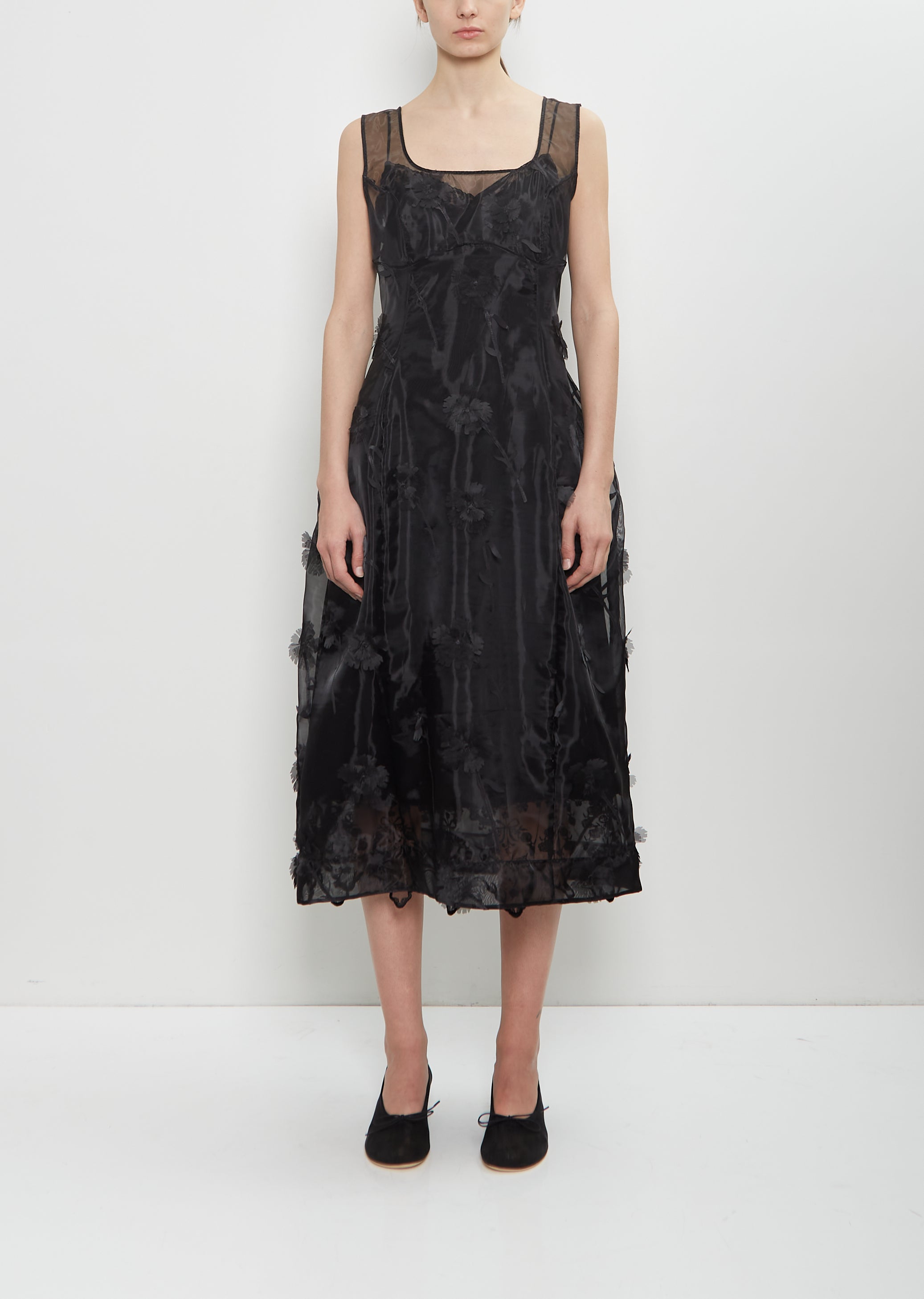 silk balconette dress Depeche Balconette Gown