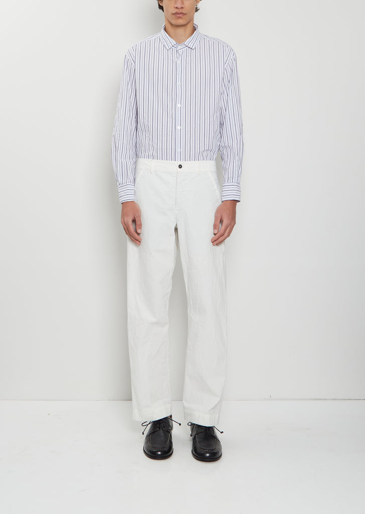 Andrew Cotton Pants — White