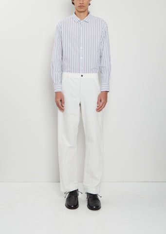 Andrew Cotton Pants — White