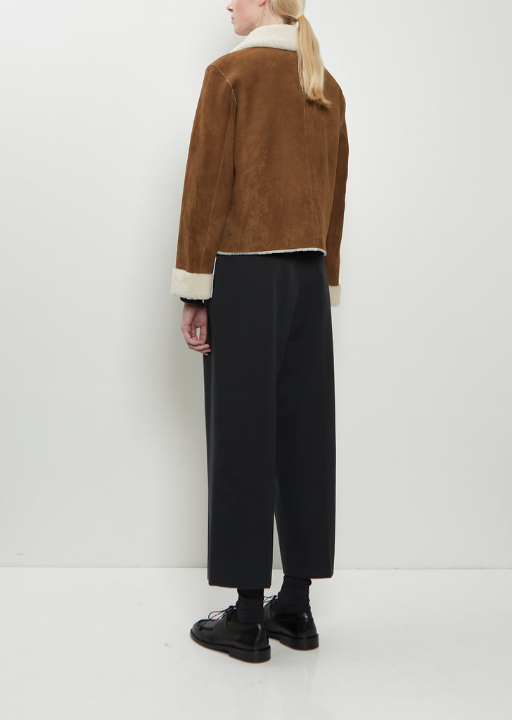 Cropped Shearling Jacket