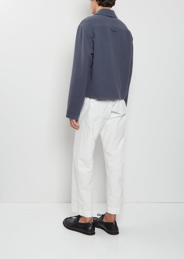 Wool Fleece Polo — Ardoise