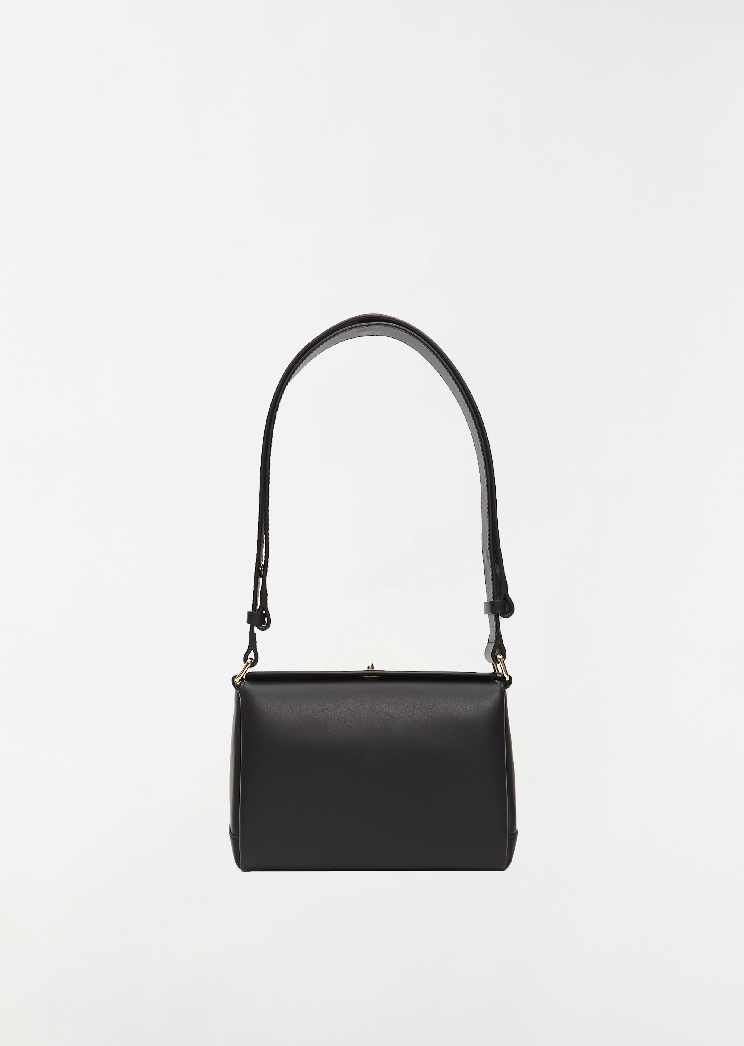 Turn Lock Leather Box Bag – La Garçonne