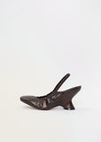Leather Slingback Heel
