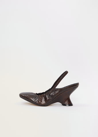 Leather Slingback Heel