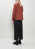 Collarless Cotton Shirt