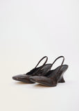 Leather Slingback Heel