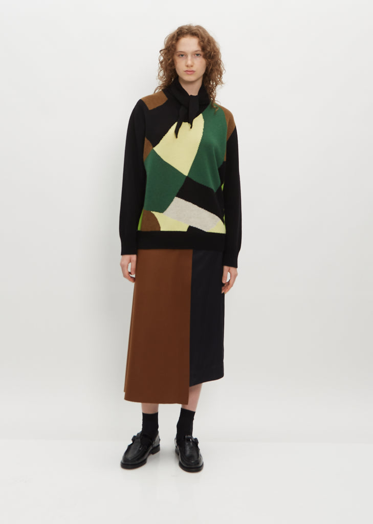 Foulard Color Blocked Sweater